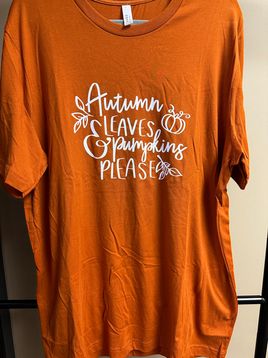 Autumn Leave & Pumpkins Please