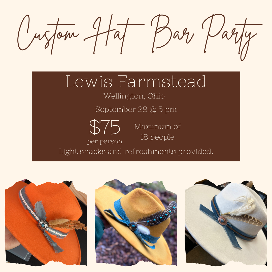 Custom Western Hat Bar Party