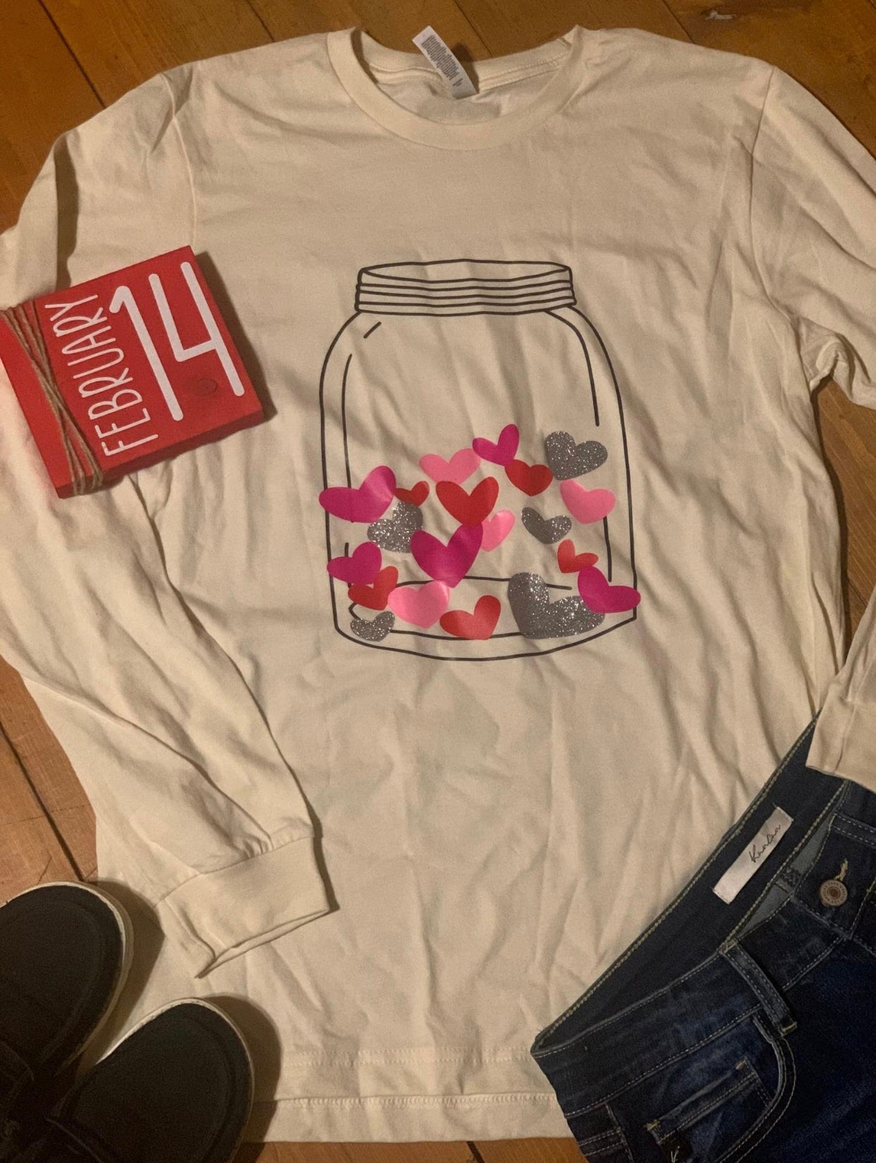 Valentine's Day Mason Jar Shirt